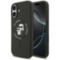 KARL LAGERFELD case for IPHONE 17 compatible with MagSafe KLHMP17SSCMKCRHK (Silicone KC Body Ring) black