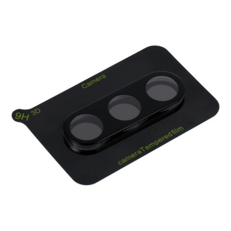 5D Full Glue Camera Tempered Glass - for Samsung Galaxy S25 FE Black