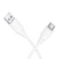 Silicone Cable USB A to USB C Hoco 3A 1 m X124 white