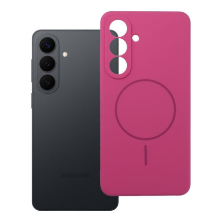 Case for Samsung S26 PLUS Silicone 2mm compatible with MagSafe pink