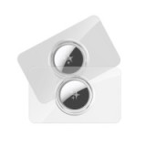 DUX DUCIS card-shaped protective case for AirTag 2 pcs transparent + black