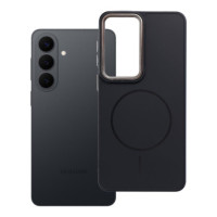 Case for Samsung S26 PLUS Frame Mag Cover compatible with MagSafe black