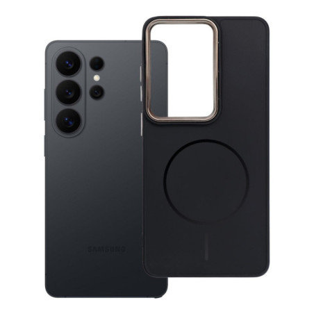 Case for Samsung S26 ULTRA Frame Mag Cover compatible with MagSafe black