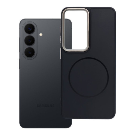 Case for Samsung S26 Frame Mag Cover compatible with MagSafe black