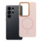 Case for Samsung S26 ULTRA Frame Mag Cover compatible with MagSafe powder pink