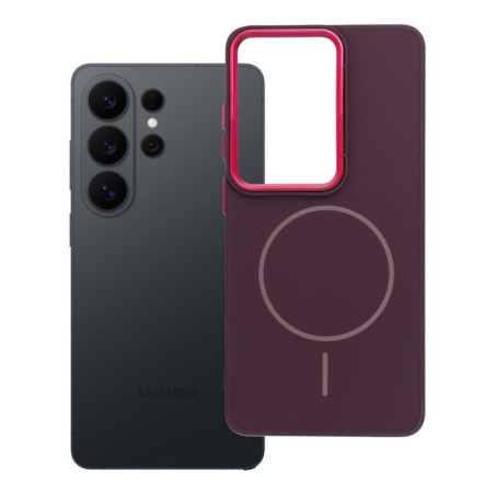 Case for Samsung S26 ULTRA Frame Mag Cover compatible with MagSafe purple