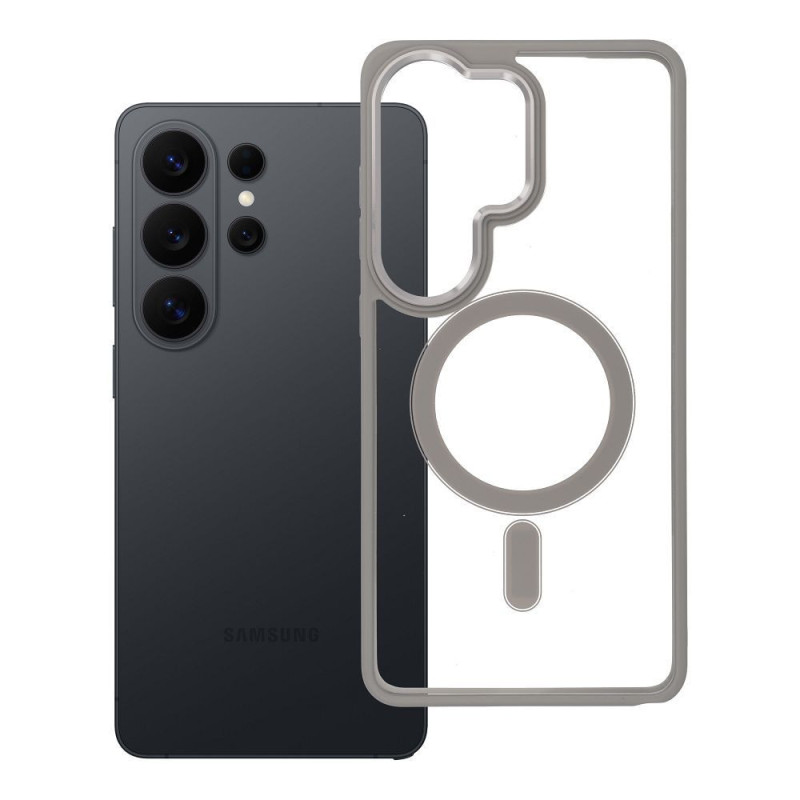 Case for Samsung S26 ULTRA Color Edge Mag Cover compatible with MagSafe titanium-gray