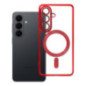 Case for Samsung S26 Electro Mag Cover compatible with MagSafe red