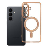 Case for Samsung S26 Electro Mag Cover compatible with MagSafe gold