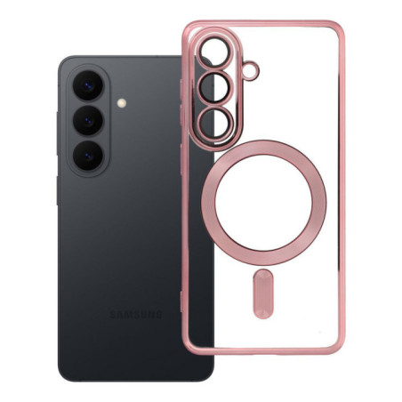 Case for Samsung S26 Electro Mag Cover compatible with MagSafe gold-rose