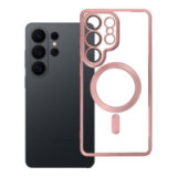 Case for Samsung S26 ULTRA Electro Mag Cover compatible with MagSafe gold-rose