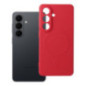 Case for Samsung S26 Silicone Mag Cover compatible with MagSafe red