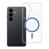 Case for Samsung S26 Drop Glue Colorful Ring Mag Cover compatible with MagSafe light blue