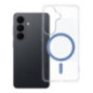 Case for Samsung S26 Drop Glue Colorful Ring Mag Cover compatible with MagSafe light blue