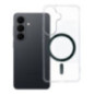 Case for Samsung S26 dark Drop Glue Colorful Ring Mag Cover compatible with MagSafe dark green