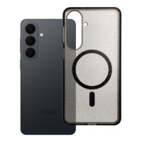 Case for Samsung S26 PLUS Clear Mag Cover (STR) compatible with MagSafe black glitter