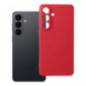 Case for Samsung S26 PLUS Silicone Mag Cover compatible with MagSafe red