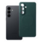 Case for Samsung S26 PLUS Silicone Mag Cover compatible with MagSafe green