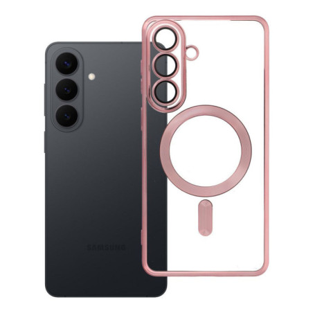 Case for Samsung S26 PLUS Electro Mag Cover compatible with MagSafe gold-rose
