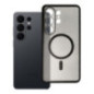 Case for Samsung S26 ULTRA Clear Mag Cover (STR / CAMERA PROTECTION) compatible with MagSafe black glitter