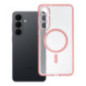 Case for Samsung S26 PLUS Clear Mag Cover (STR / CAMERA PROTECTION) compatible with MagSafe pink glitter