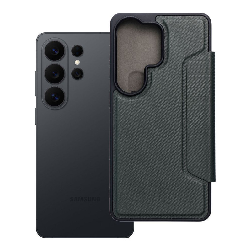 Flip case for Samsung S26 ULTRA Razor Book dark green