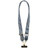 GUESS universal strap GUUCNP4DGMB (4G PU Strap Tether Patch Strass Metal Logo) blue