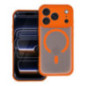 Case for iPhone 15 PRO Full Matte Mag Cover compatible with MagSafe orange