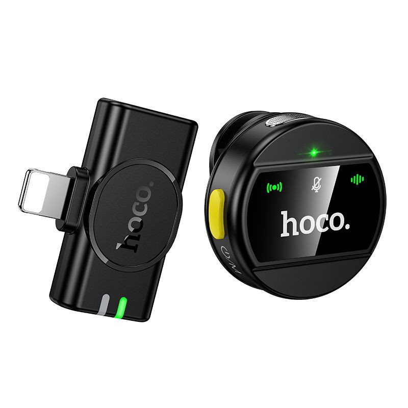 Wireless microphone Lightning Hoco L21 black