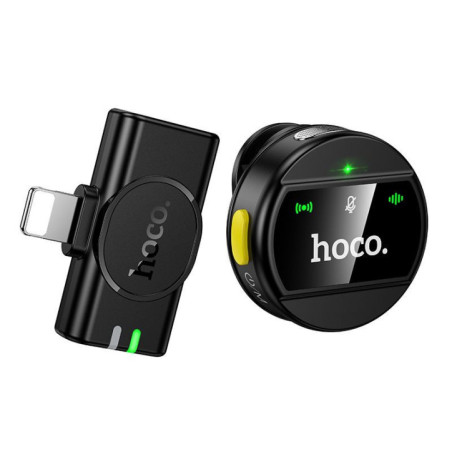 Wireless microphone Lightning Hoco L21 black