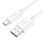 Cable USB A to Micro USB Hoco 2,4A 2 m X88 white