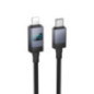 Cable USB C to Lightning Hoco PD 27W with display 1 m X118 black