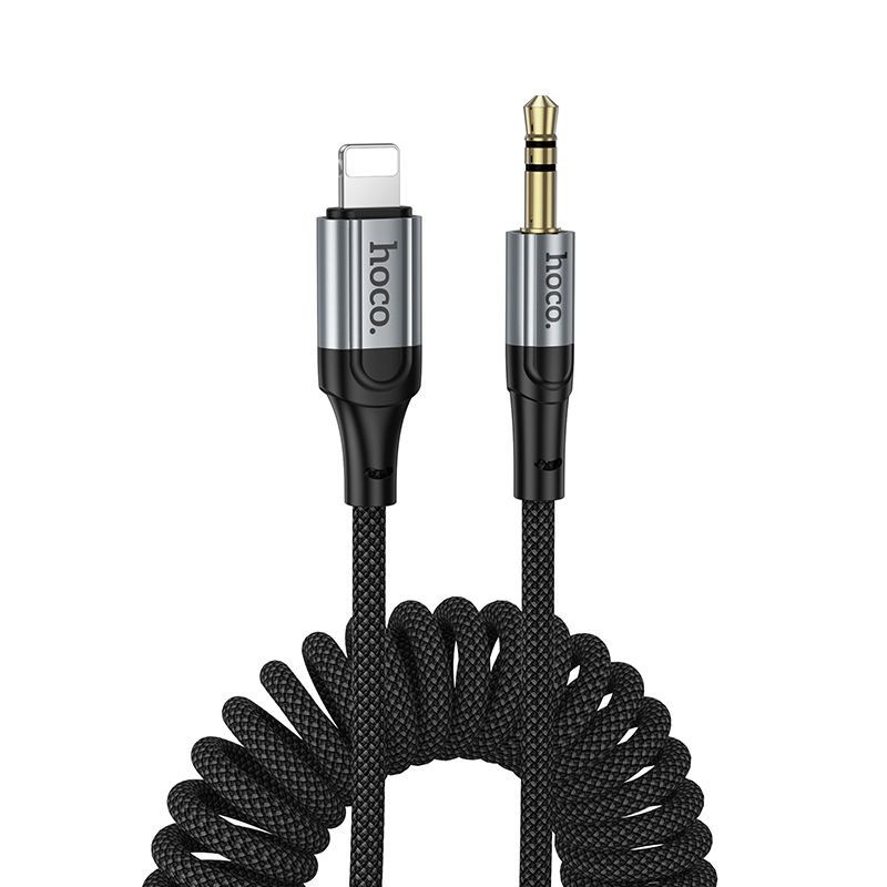 Cable AUX Jack 3,5 mm to Lightning Hoco 1,5 m UPA33A black Cable AUX Jack 3,5 mm to Lightning Hoco 1,5 m UPA33A black