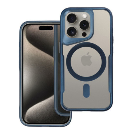 Case for do iPhone 15 PRO MAX Ergofit Newzone compatible with MagSafe blue