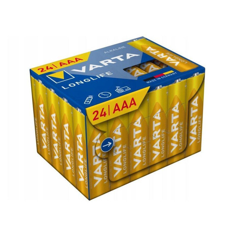 VARTA alkaline battery R3 (AAA) Longlife 24 pcs VARTA alkaline battery R3 (AAA) Longlife 24 pcs