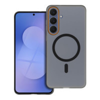 Case for Samsung A17 Go Orange compatible with MagSafe black