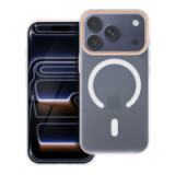 Case for iPhone 17 PRO Go Orange compatible with MagSafe transparent