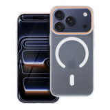Case for iPhone 17 PRO MAX Go Orange compatible with MagSafe transparent