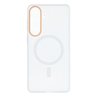 Case for Samsung S26 PLUS Go Orange compatible with MagSafe transparent