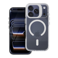 Case for iPhone 15 PRO Lens Mag Cover compatible with MagSafe white