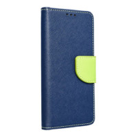 FANCY Book case for SAMSUNG A37 navy / lime