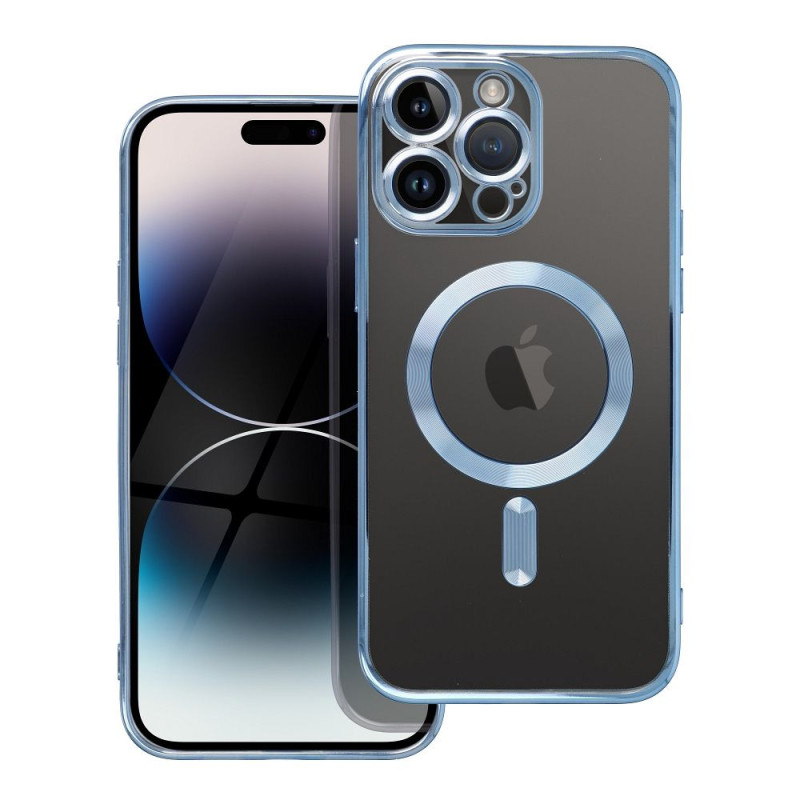 Case for Samsung A57 Electro Mag Cover compatible with MagSafe blue