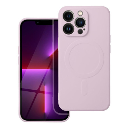 Case for Samsung A37 Silicone Mag Cover compatible with MagSafe pink