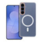 Case for Samsung A37 Go Orange compatible with MagSafe transparent