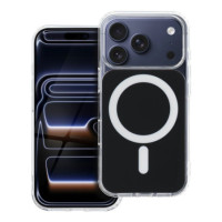 Case for iPhone 15 PRO Clear Fusion Mag Cover compatible with MagSafe black