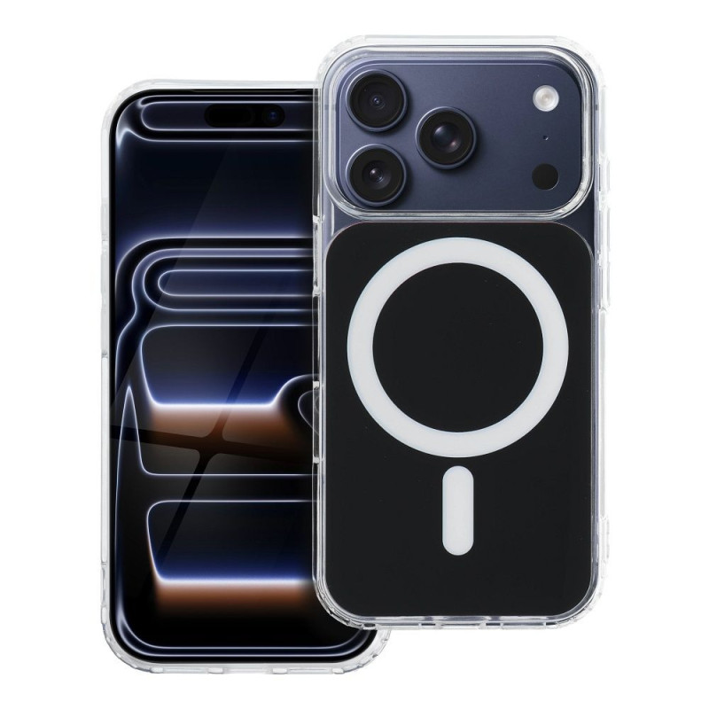 Case for iPhone 15 PRO Clear Fusion Mag Cover compatible with MagSafe black Case for iPhone 15 PRO Clear Fusion Mag Cover compatible with MagSafe black