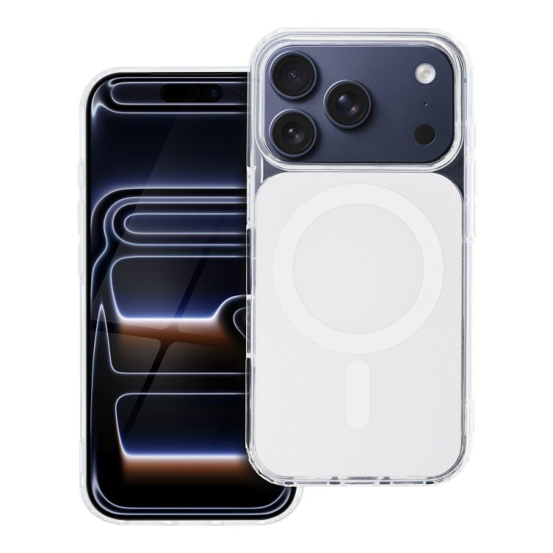 Case for iPhone 15 PRO Clear Fusion Mag Cover compatible with MagSafe white Case for iPhone 15 PRO Clear Fusion Mag Cover compatible with MagSafe white