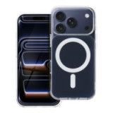 Case for iPhone 15 PRO MAX Clear Fusion Mag Cover compatible with MagSafe navy blue