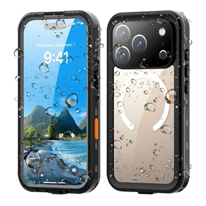 Case for iPhone 17 Pro / 18 Pro (low camera edge) Waterproof Shellbox DOT compatible with MagSafe black Case for iPhone 17 Pro / 18 Pro (low camera edge) Waterproof Shellbox DOT compatible with MagSafe black