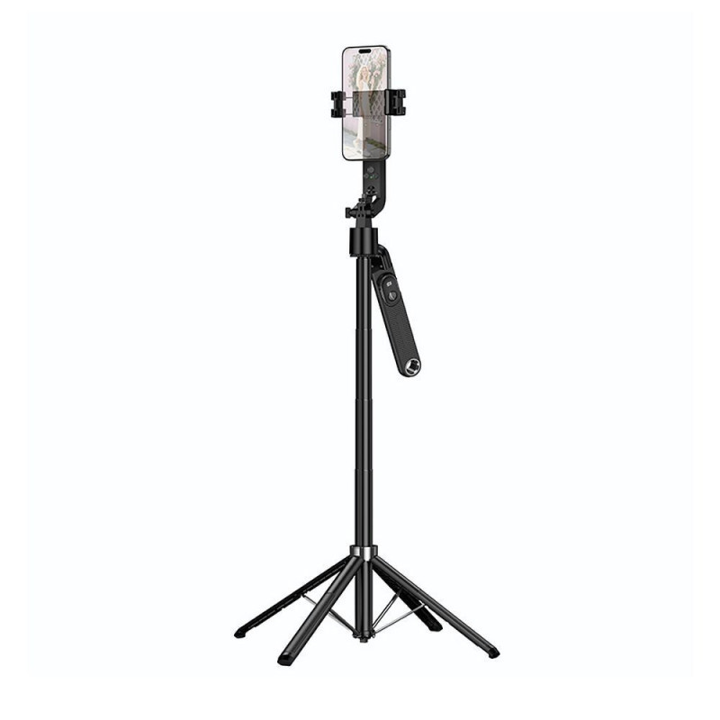 Selfie stick Hoco tripod with remote control 360 degree with auto face tracking K32 black